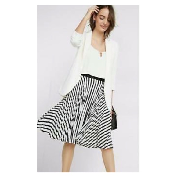 Express Dresses & Skirts - EXPRESS High Waisted Black & White Pleated Skirt